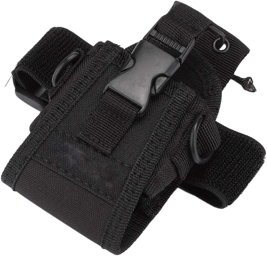 Nylon Walkie Talkie Bag, Lightweight & Durable, Waterproof, Fits UV-5R UV-5RA UV-82 UV-B5, for Security Restaurant Hotel