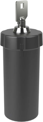 EZY DOSE Pill Box and Medicine, Vitamin Container, Safe for Money & Travel Items, Perfect for On-The-Go, Durable Canister, 2 Keys with Lock, Large, Black, BPA Free