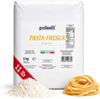 POLSELLI Fresh Pasta Flour, 100% Soft Wheat, 5 kg (11 lbs) Tipo 00, Bread Machine or Handmade Pasta for Bread, Gnocchi, Product of Italy