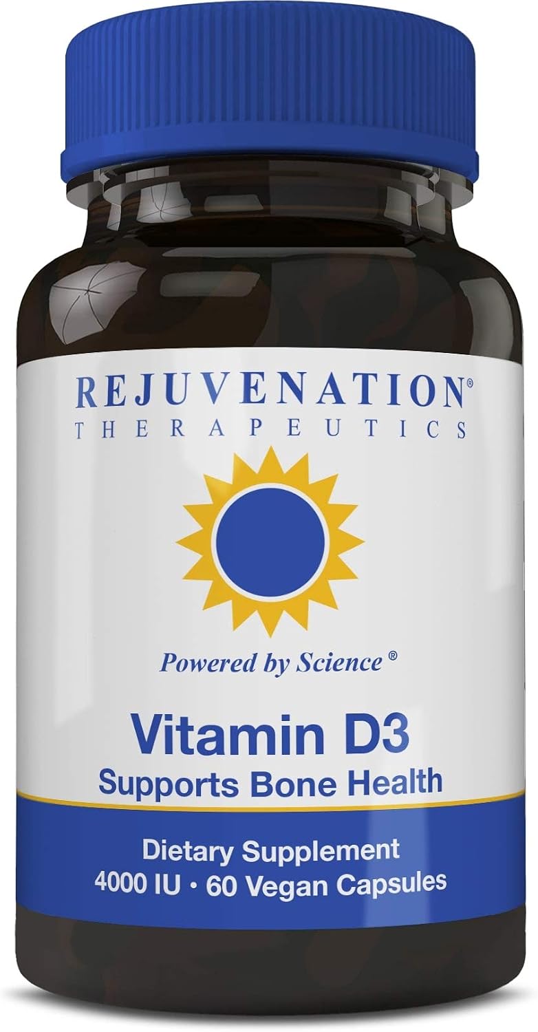 Rejuvenation Therapeutics Vitamin D3 4000IU - Supports Bone Health (60 Vegan Capsules)