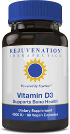 Rejuvenation Therapeutics Vitamin D3 4000IU - Supports Bone Health (60 Vegan Capsules)