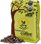 Tomorrow's Coffee Organic, Smithsonian Bird Friendly Certified, Fair Trade, Shade Grown Coffee, Dark French Roast with chocolate flavor | Sustains Amazon Rainforest, Compostable Bag, Eco-Friendly Packaging (1 lb., whole bean)