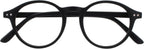 OPULIZE REY Reading Glasses for Women Men, Retro Round Frame with Spring Hinges, Matte Black +3.00 (Pack of 1)