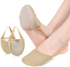 Ballet Dance Toe Pads, Anti-slip Half Sole Dance Shoes,Breathable Toe Turning Shoes Socks Pad, Comfortable Toe Covers, Reduce Friction Toe Protection for Women Girls Adult Ballet Jazz Gymnastic