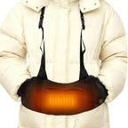 Heated Hand Warmer Pouch,Portable USB Heated Hand Muff,with 3 Levels Heating,Zipped Pocket and Adjustable Strap,for Hunting,Fishing,Hiking,Camping(No Power Bank)