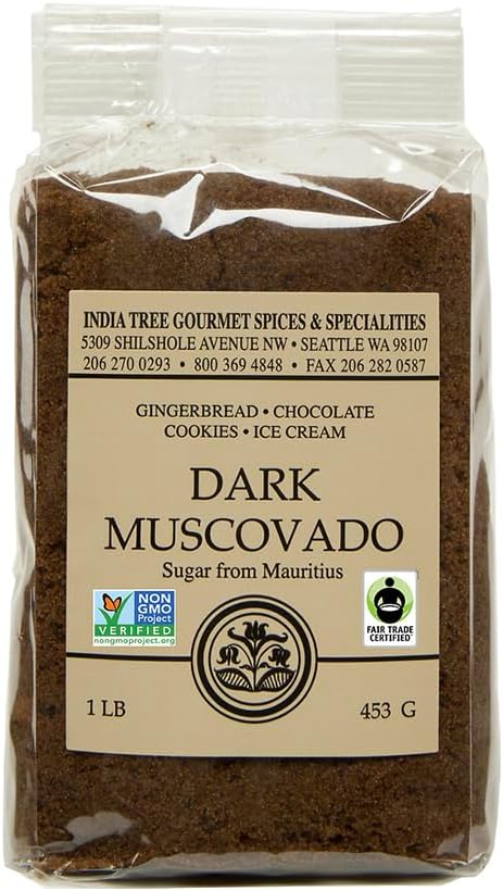 India Tree Dark Muscovado Sugar, 1 Pound
