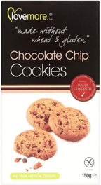 Lovemore Free From Chocolate Chip Cookies (150g) - Pack of 6