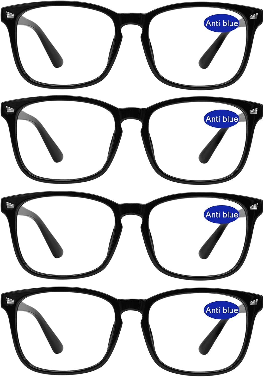 4 PACKS Blue Light Blocking Reading Glasses Women 1.0 1.25 1.5 1.75 2.0 2.25 2.5 2.75 3.0 3.5 4.0 5.0 6.0