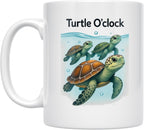 Mama and Baby Turtle - New Moms and Turtle Lovers - 11 oz White Ceramic Coffee Mug - Heartwarming Design