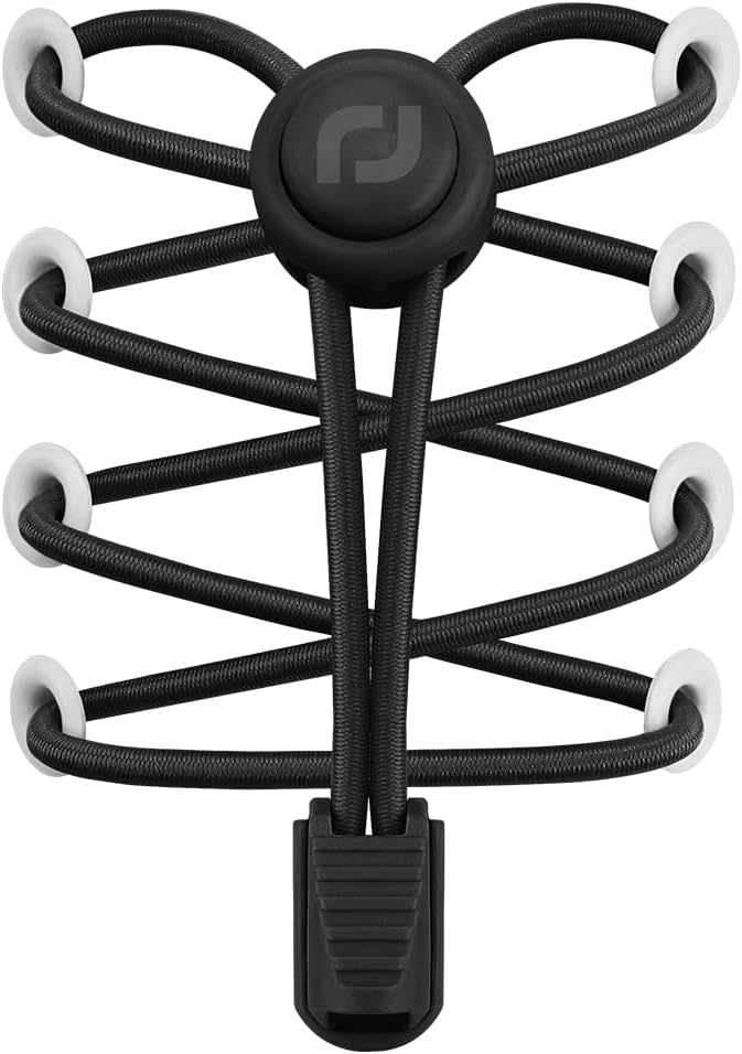 RJ-Sport Tieless Elastic Shoe Laces - Heavy Duty No Tie Shoelaces for Kids and Adult with Strong Lock and Speed Shoestrings