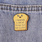 Gluten Free Enamel Pin, I Tolerate A Lot Of Things But Not Gluten Brooch Badge, Celiac Disease Lapel Pins, Funny Celiac Gift For Her Him, Gluten Free Awareness Brooches, Food Allergy Humor Decorative Jewelry Accessories