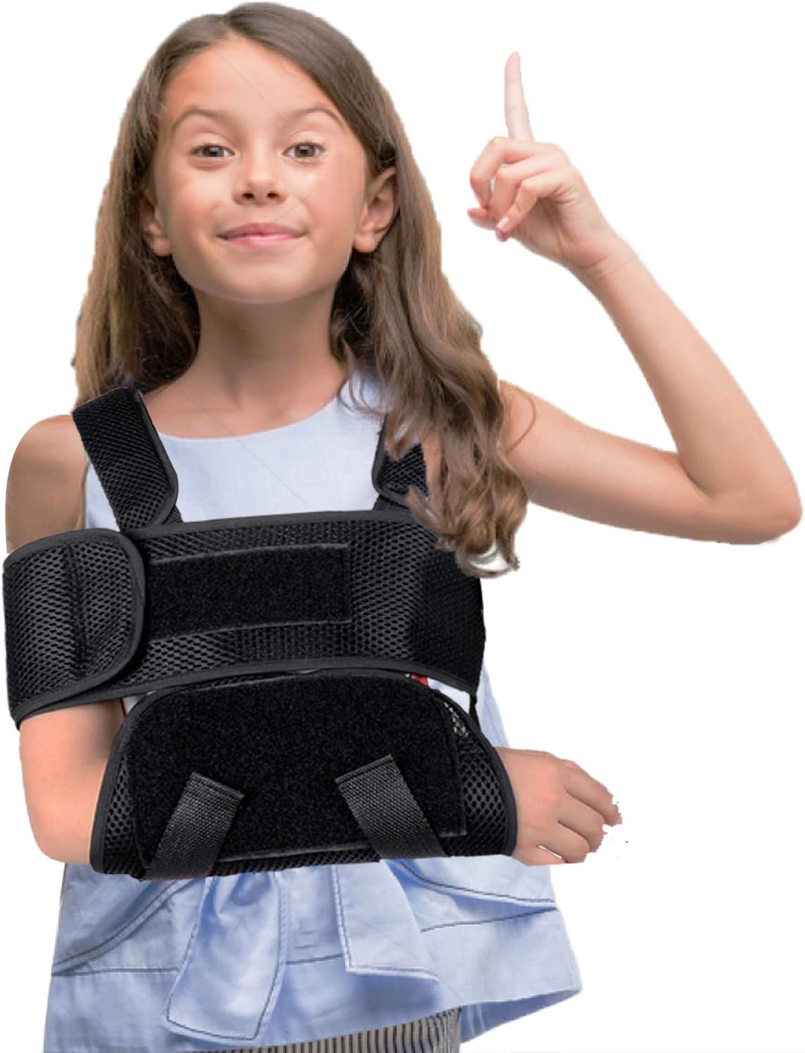 Kids Arm Sling, Medical, Breathable, Soft & Comfort, Adjustable, Children Pediatric Rotator Cuff, Elbow Support for Broken, Fractured Arm & Shoulder Injury, Immobilizer Band