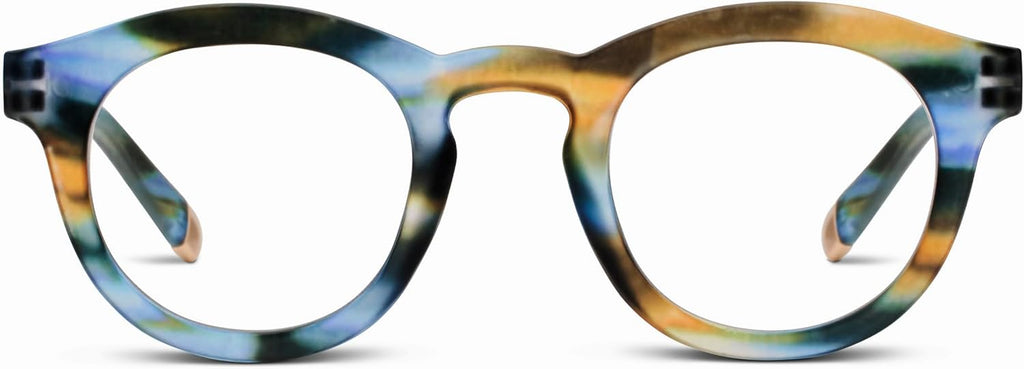 Peepers by PeeperSpecs Oprah's Favorite Things Women's Round Stardust Blue Light Blocking Reading Glasses