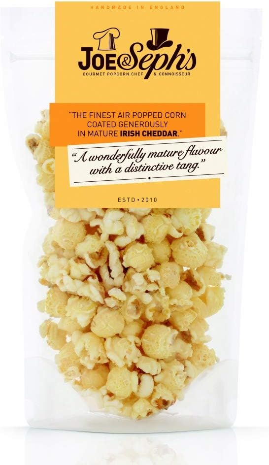 JOE AND SEPHS Irish Cheddar Popcorn, 90 GR