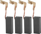 4-Pack Carbon Brushes, Compatible with Bosch 11250VSR 11253VSR 11255VSR RH328VC RH228VC HD21-2 HD19-2 1199VSR 1199VSRK, Cross-References