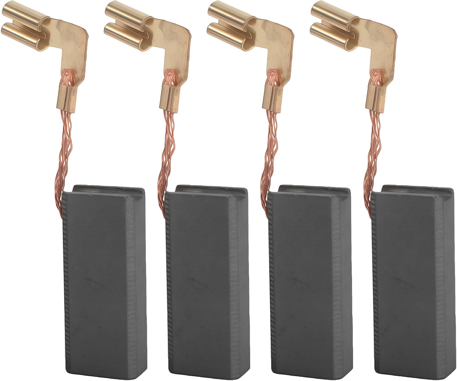 4-Pack Carbon Brushes, Compatible with Bosch 11250VSR 11253VSR 11255VSR RH328VC RH228VC HD21-2 HD19-2 1199VSR 1199VSRK, Cross-References