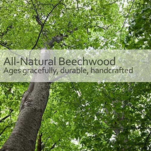 Redecker Natural Lint Brush with Oiled Beechwood, 5-1/4 inches, Easy to Clean Rubber Bristles Effectively Attract and Trap Hair, Made in Germany