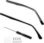 BESPORTBLE Universal Metal Eyeglass Arm Replacement Kit - 1 Pair Replacement Arms for Eyeglasses