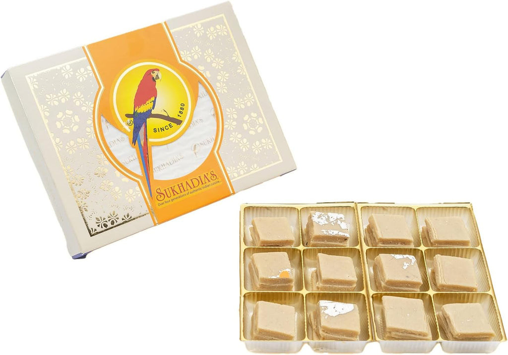 Sukhadia Sweets - Kaju Katli - 16oz box (1LB) - Indian Mithai Gift - Freshly Made In USA