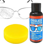 Glasses Lens Scratch Repair Kit - Scratch Remover For Glasses & Lenses, 2-in-1 Lens Scratches Repair Kit With Anti-Fog Coating, Optical Grade Polishing Paste For Eyeglasses, Sunglasses