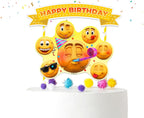 NEWMOJI ® Faces Party Cake Topper - Add Fun Expressions to Your Sweet Treats!