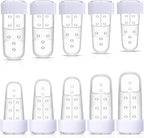 BBTO 10 Pcs Mallet Finger Splint, 5 Sizes Finger Support Brace Stabilizer Straightener Plastic Fingertip Protectors Arthritis Knuckle Immobilization for Thumb Pinky Middle Index Ring(Transparent)