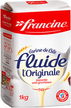 Francine Farine de ble Fluide - French Imported T45 Original Fluid Wheat Flour, 1kg