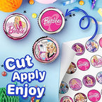 30 x Edible Cupcake Toppers – Fashion Doll Girl Pink Themed Collection of Edible Cake Decorations | Uncut Edible on Wafer Sheet