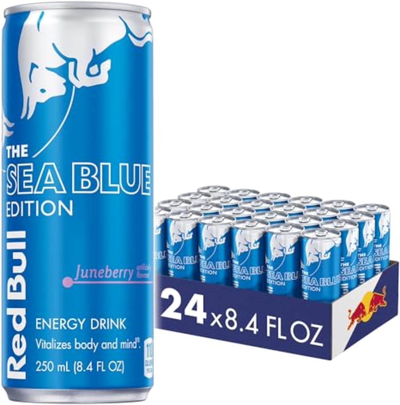 Red Bull Sea Blue Edition Energy Drink, 8.4 Fl Oz Can, 24 Pack