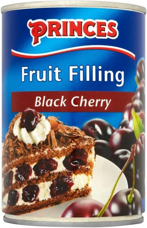 Princes Fruit Filling Black Cherry (410g) - Pack of 2