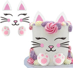 Cat Cake Topper Kitty Cat Face Foot Cake Decoration For Kitty Theme Birthday