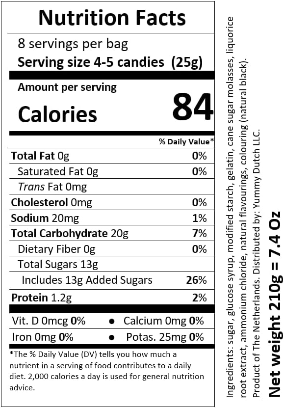 Klene Zakken Rollers I Semisoft Salty Salmiac Licorice Candy I Zout I 210 g 7.4 ounce