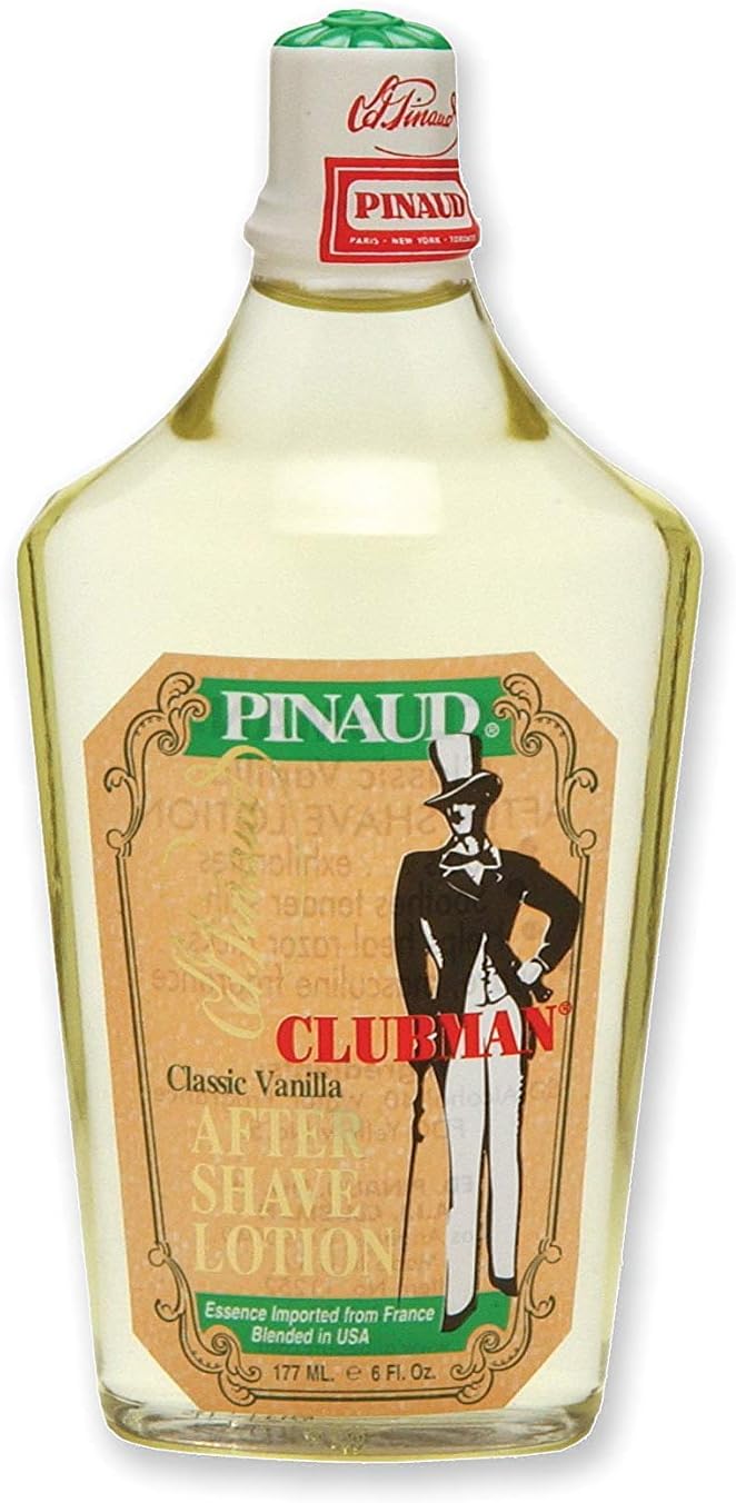 Pinaud Clubman Classic Vanilla After Shave Lotion 6 oz (Pack of 4)