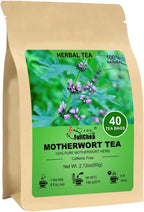 FullChea - Motherwort Tea, 40 Teabags - Premium Dried Motherwort Herb - Non-GMO - Caffeine-Free - Your Ideal Tea Break for Natural Wellness