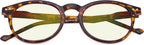 CessBlu Ladies Computer Glasses Round Oval Blue Light Filter Reading Eyeglasses Women