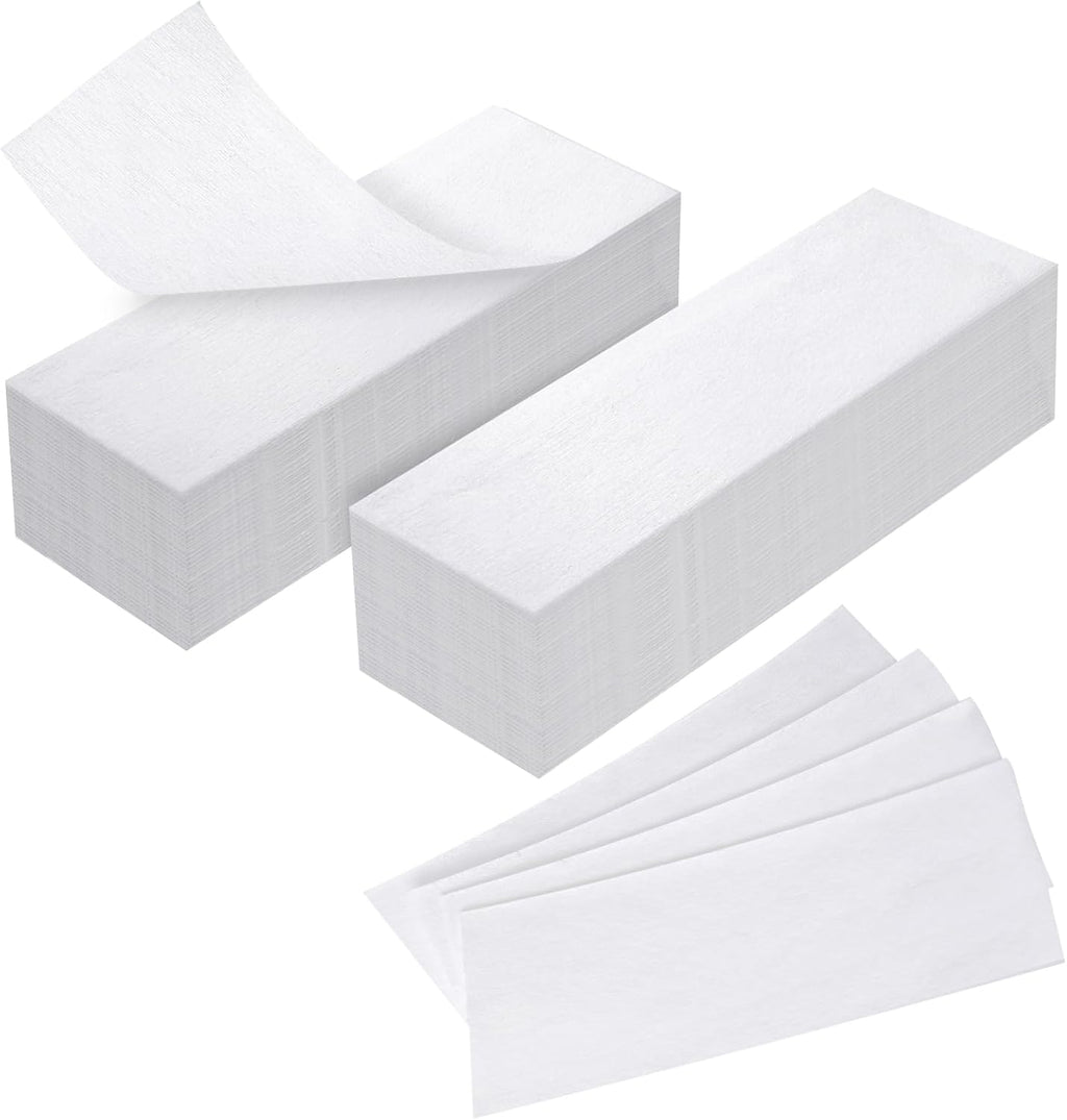30 Pcs Wax Strips for Hair Removal 2.5'' x 7.5'' Non Woven Body and Facial Wax Strips Paper, Beauty Waxing Strip for Leg Face Chest Back and Bikini (30 Pcs)
