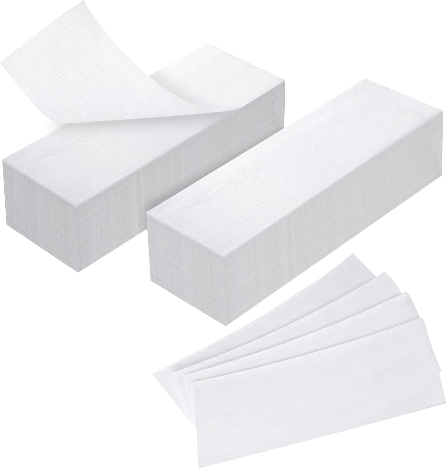 30 Pcs Wax Strips for Hair Removal 2.5'' x 7.5'' Non Woven Body and Facial Wax Strips Paper, Beauty Waxing Strip for Leg Face Chest Back and Bikini (30 Pcs)