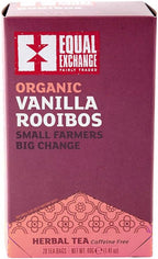 Equal Exchange Organic Vanilla Rooibos Tea, 20-Count