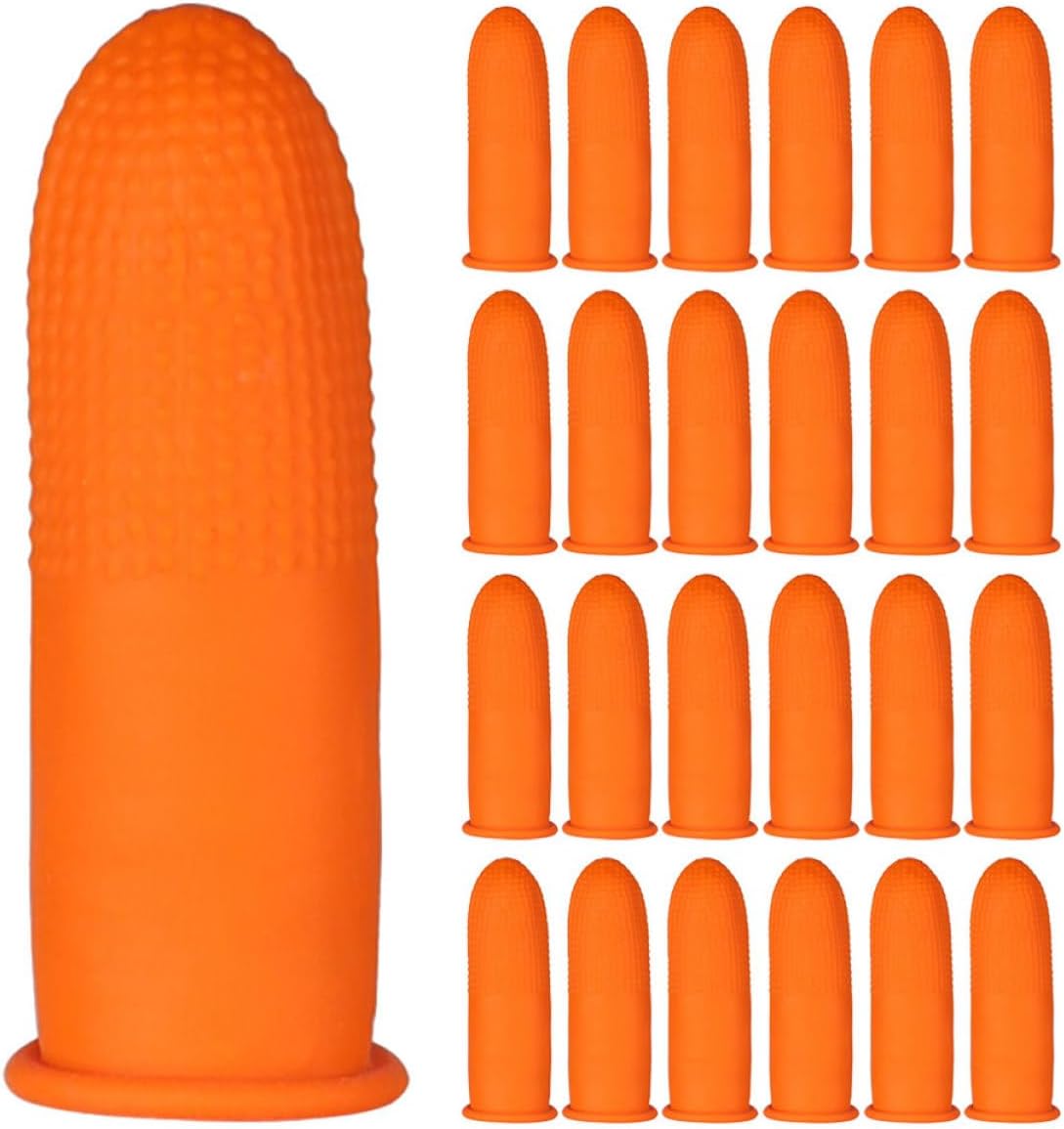 minkissy 200pcs Disposable Finger Cots Comfortable Finger Protectors for Hot Glue Anti-wear Elastic Design for Crafting and Gardening Use
