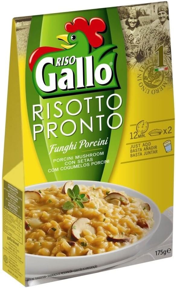 Riso Gallo Risotto Pronto Porcini Mushroom (175g)