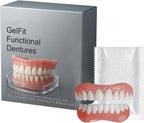 Moldable False Teeth, Silicone Dentures, Men and Veneers Teeth for Women - Upper and Lower Matching Set, Convenient and Quick, Suitable for Daily, Party