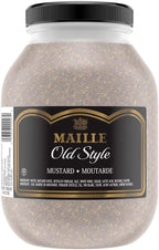 Maille Old Style Whole Grain Stone Ground Mustard, Premium Quality, for Marinades, Sauce and Dressing Jar, Gluten Free, 8.16 Lbs, Pack of 4
