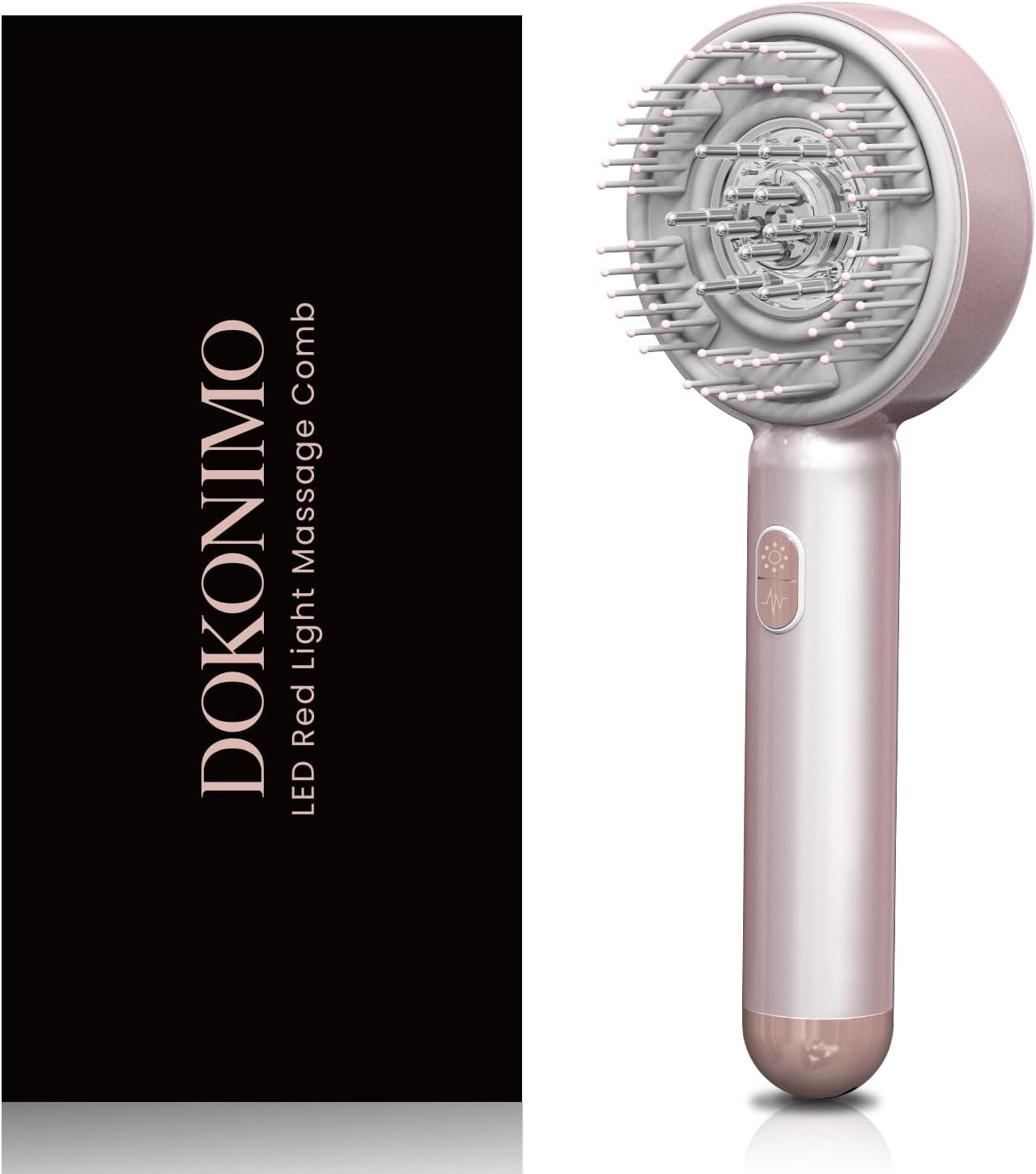 LED Scalp Massager Comb – 3-in-1 Red Light Hair Brush with Vibration & Rollers, FSA,HSA Eligible, Wireless Scalp Massager for Relaxing Daily Hair Care Routine at Home PM084
