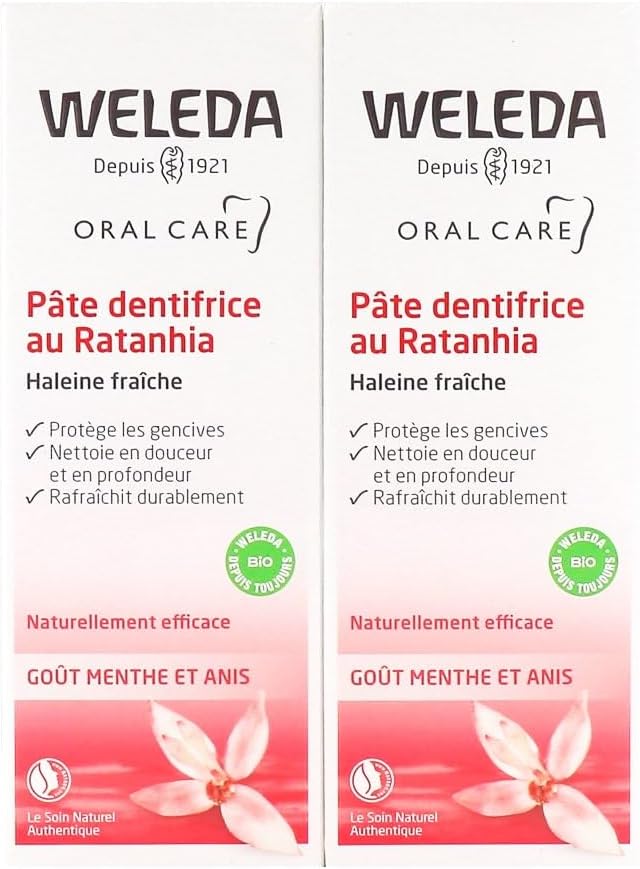 Weleda Toothpaste with Ratanhia 2x75ml