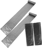 Zerodeko 5 Rolls Thickened Silver Plastic Garbage Bags Disposable Trash Bags for Kitchen Bathroom and Home Use Point-Break Design Colorful