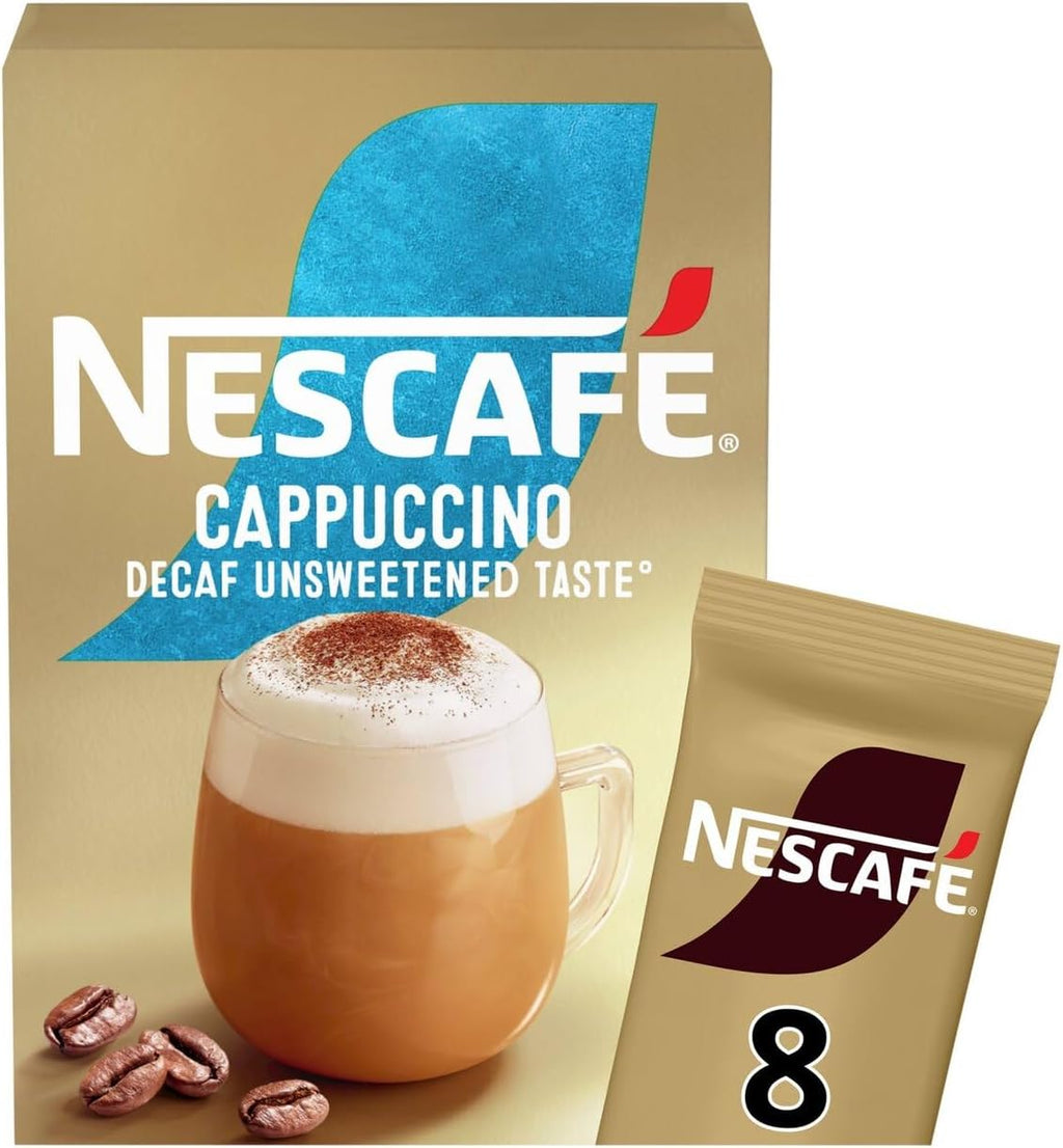 Nescafe Instant Gold Cafe Menu Cappuccino Decaff Unsweetened