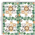 50 Pcs Jungle Safari Animal Napkins - Party Disposable Dinner Paper Napkins for Baby Shower Birthday Themed Party