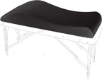 Lash Bed Topper for Massage Table, Ergonomic Curvy Esthetician Mattress Topper Crafted High Density Foam, Beauty Salon Massage Bed Pad with Removable & Washable Cover, Eyelash/Spa/Wax/Facial-Black