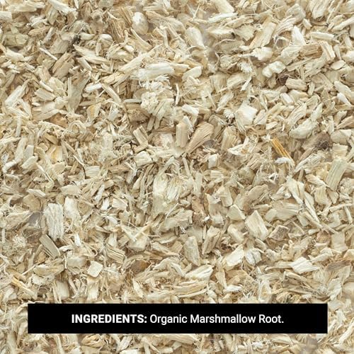 Frontier Co-op Organic Marshmallow Root Herb, Cut and Sifted - for Marshmallow Root Tea, Powder, Capsules - Kosher | 3.81 Ounce (Pack of 1)