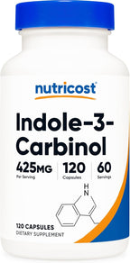 Nutricost Indole-3-Carbinol Supplement (425mg) 120 Capsules - 60 Servings